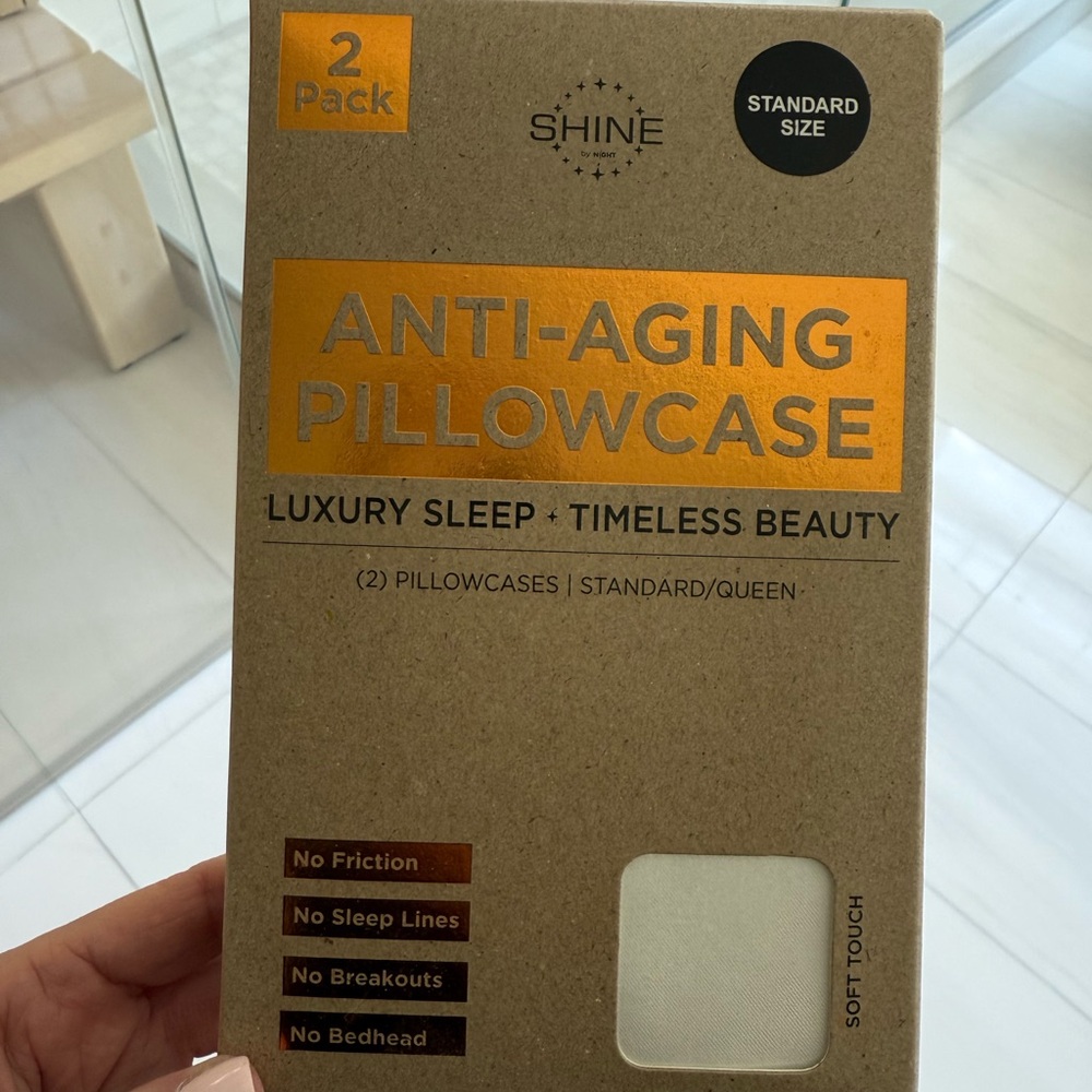2-pack by SHINE anti aging pillowcases
